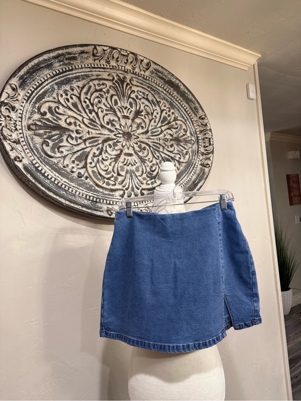 Classic Blue Denim Mini Skirt